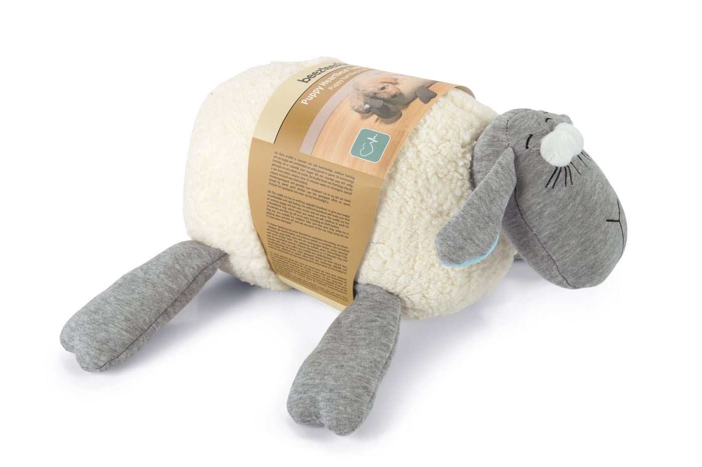 Beeztees Schaap - Knuffel met hartslag - Puppyspeelgoed Beeztees Schaap - Knuffel met hartslag - Puppyspeelgoed