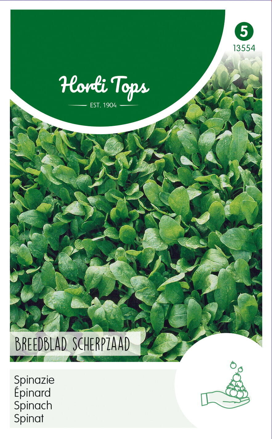 Hortitops Spinazie Spinacia oleracea Breedblad Scherpzaad, Zomer - Groentezaden