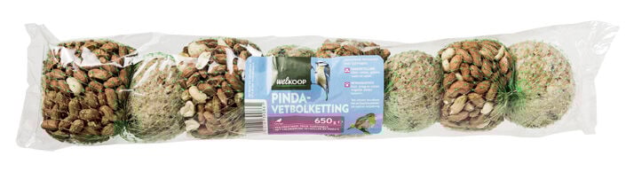 Welkoop Pinda/Vetbolslinger - Tuinvogelvoer