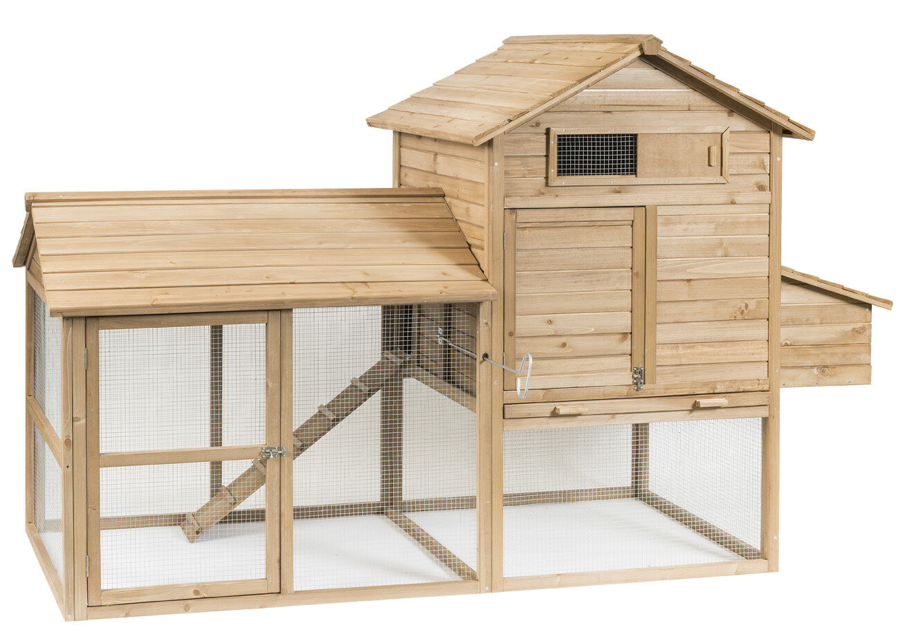 Holland - Kippenhok met ren - Bruin - Rechts