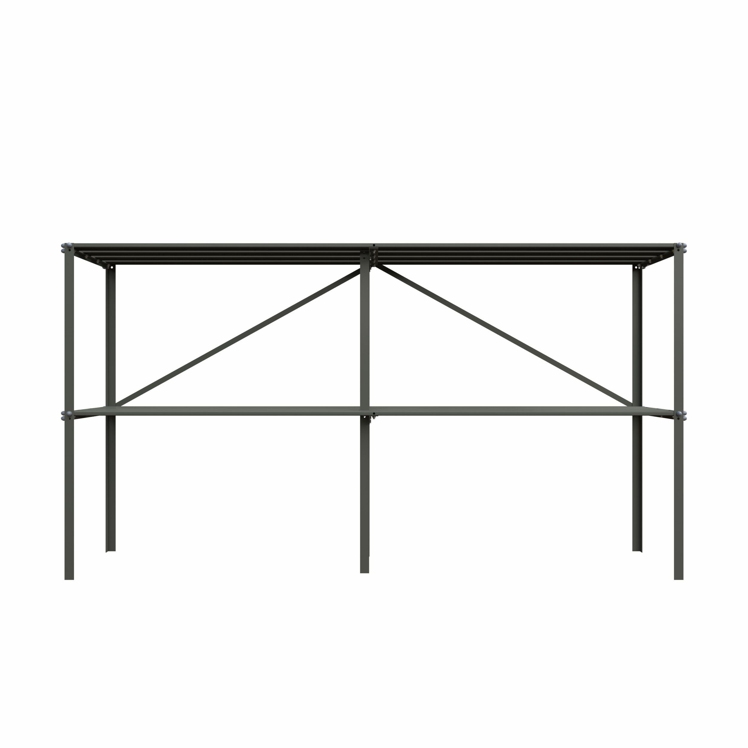 Royal Well - Kweektafel - Groen/grijs - 90x185x45 cm Royal Well - Kweektafel - Groen/grijs - 90x185x45 cm