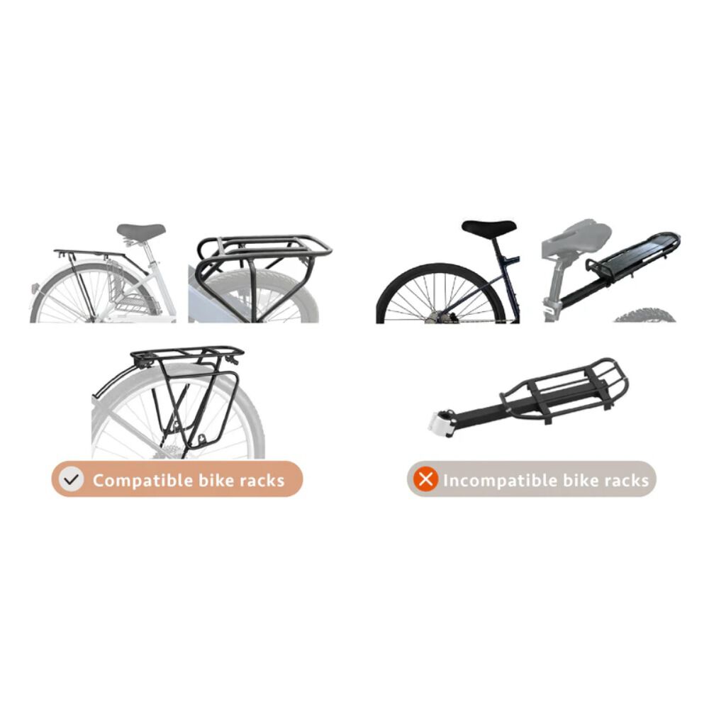 Fikago - Flytta Honden Fietsendrager - Zwart - 13.5x35.5x32 cm