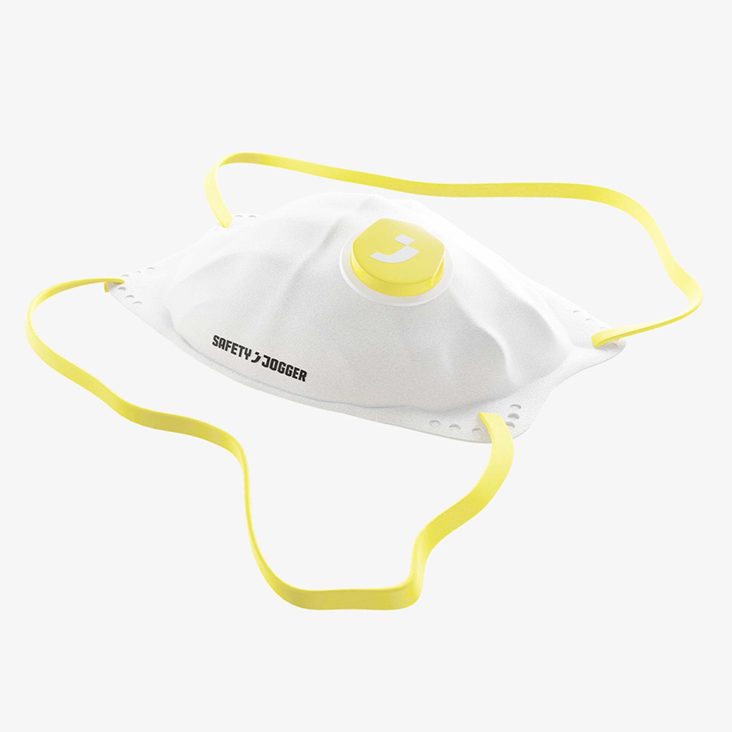 Safety Jogger met Ademventiel - P2 stofmasker - Wit - 1 maat