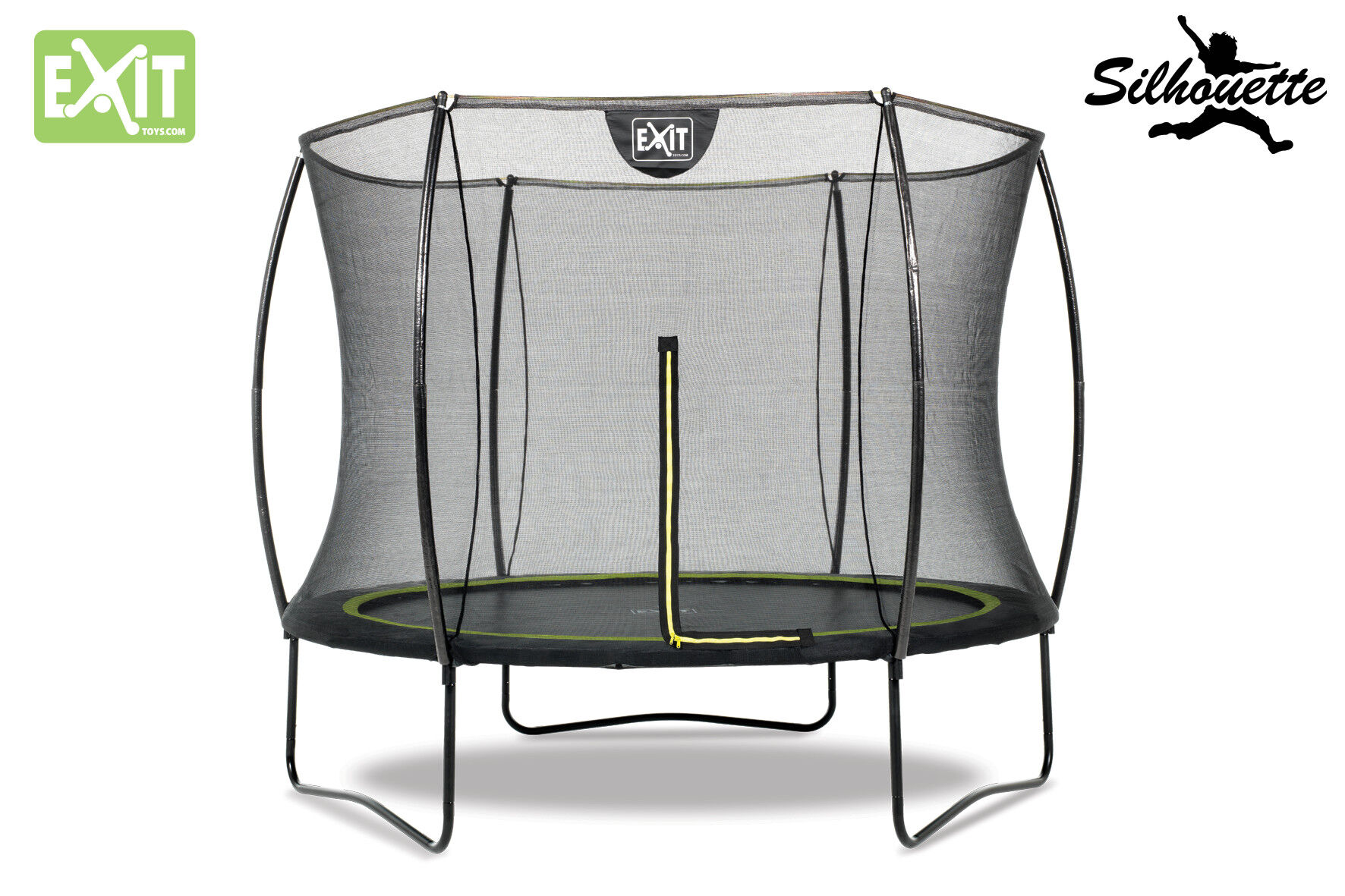 EXIT Silhouette - Trampoline - Zwart - 244 cm