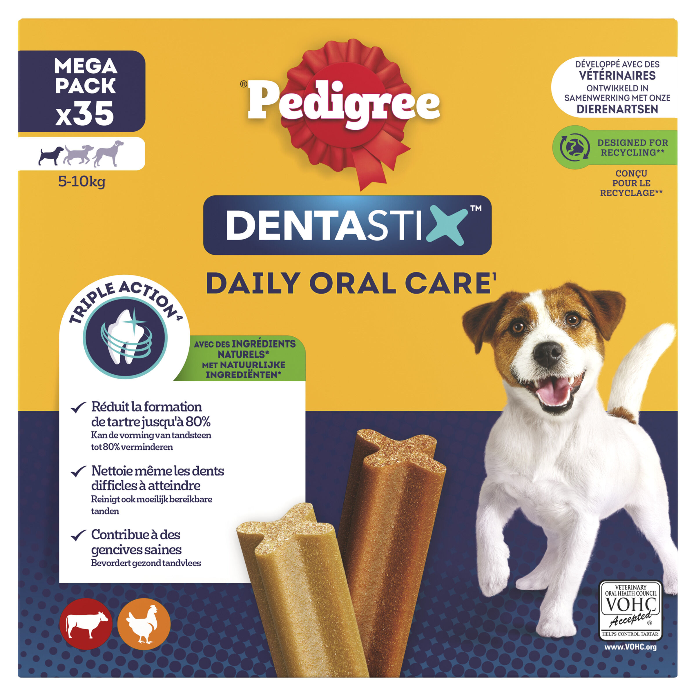 Pedigree Dentastix - Hondensnack - 35 Stuks - dental - XS Pedigree Dentastix - Hondensnack - 35 Stuks - dental - XS