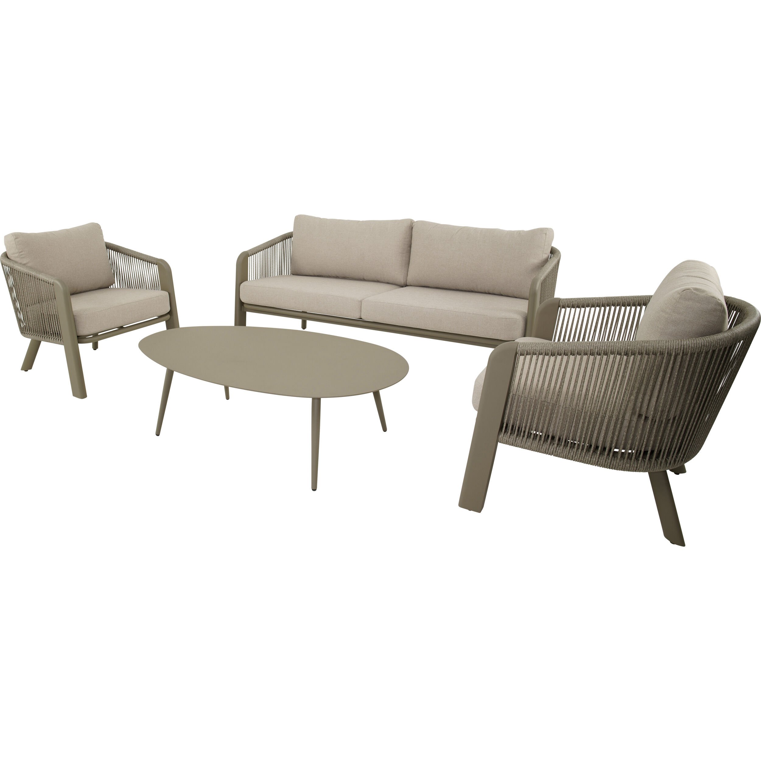 Lesli Living Tanoa - Loungeset - 208x48x77 cm