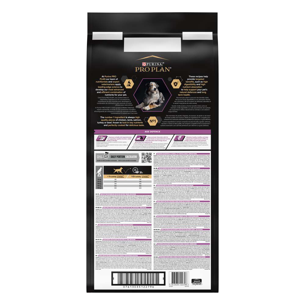 PRO PLAN Age Defence Senior Medium/Large - Hondenvoer - 14 Kilogram - kip
