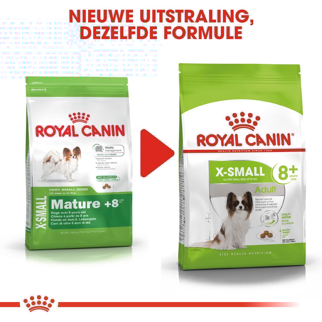 Royal Canin X-Small Adult 8+ - Hondenvoer - 1.5 Kilogram - gevogelte
