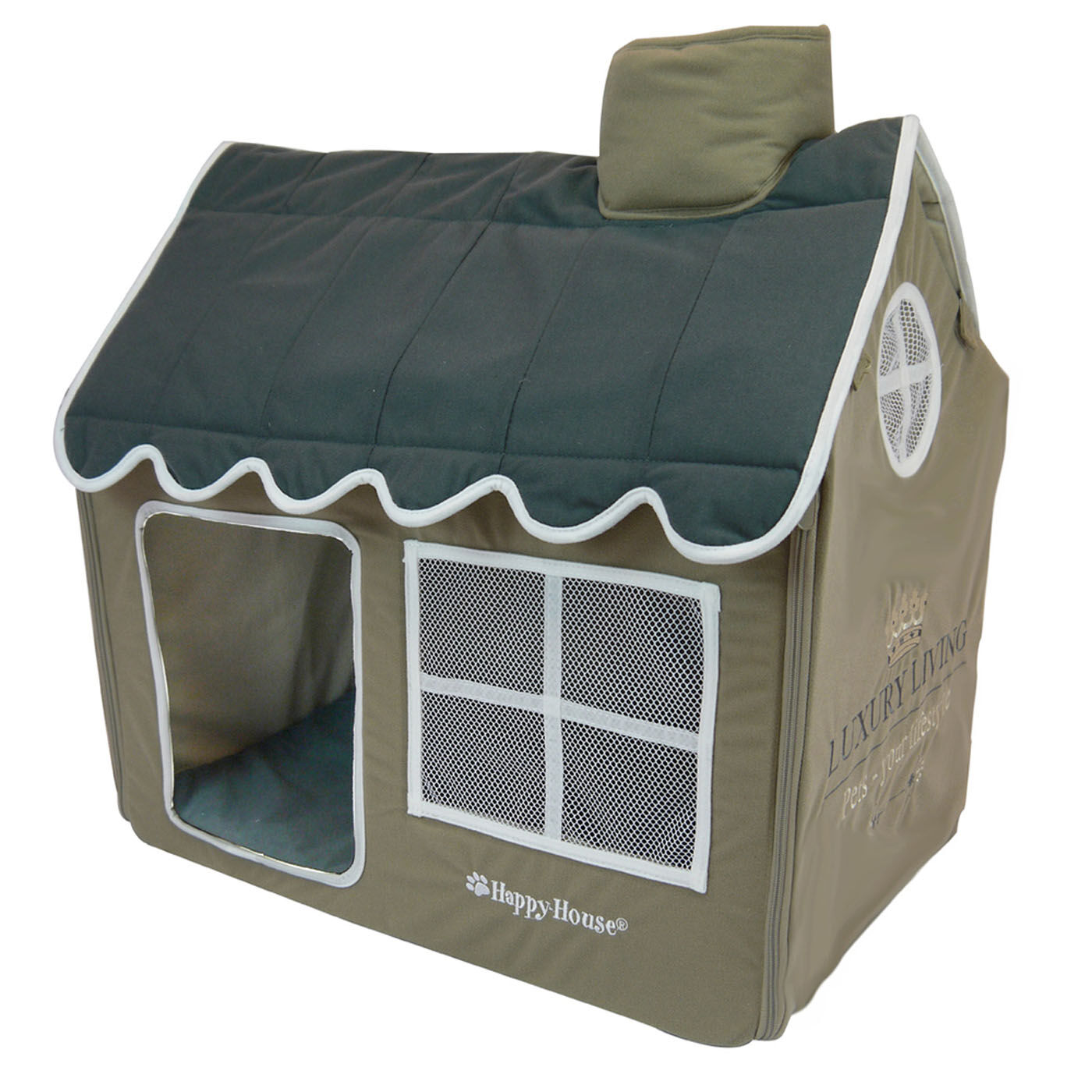 Happy-House Vila Luxury Living - Hondenkussen - taupe - 59x62x42 cm - M Happy-House Vila Luxury Living - Hondenkussen - taupe - 59x62x42 cm - M