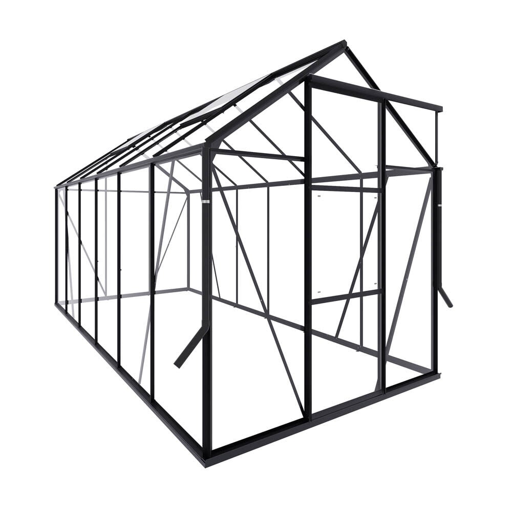 Royal Well Kate IV - Tuinkas - zwart - 217x192x375 cm - Veiligheidsglas