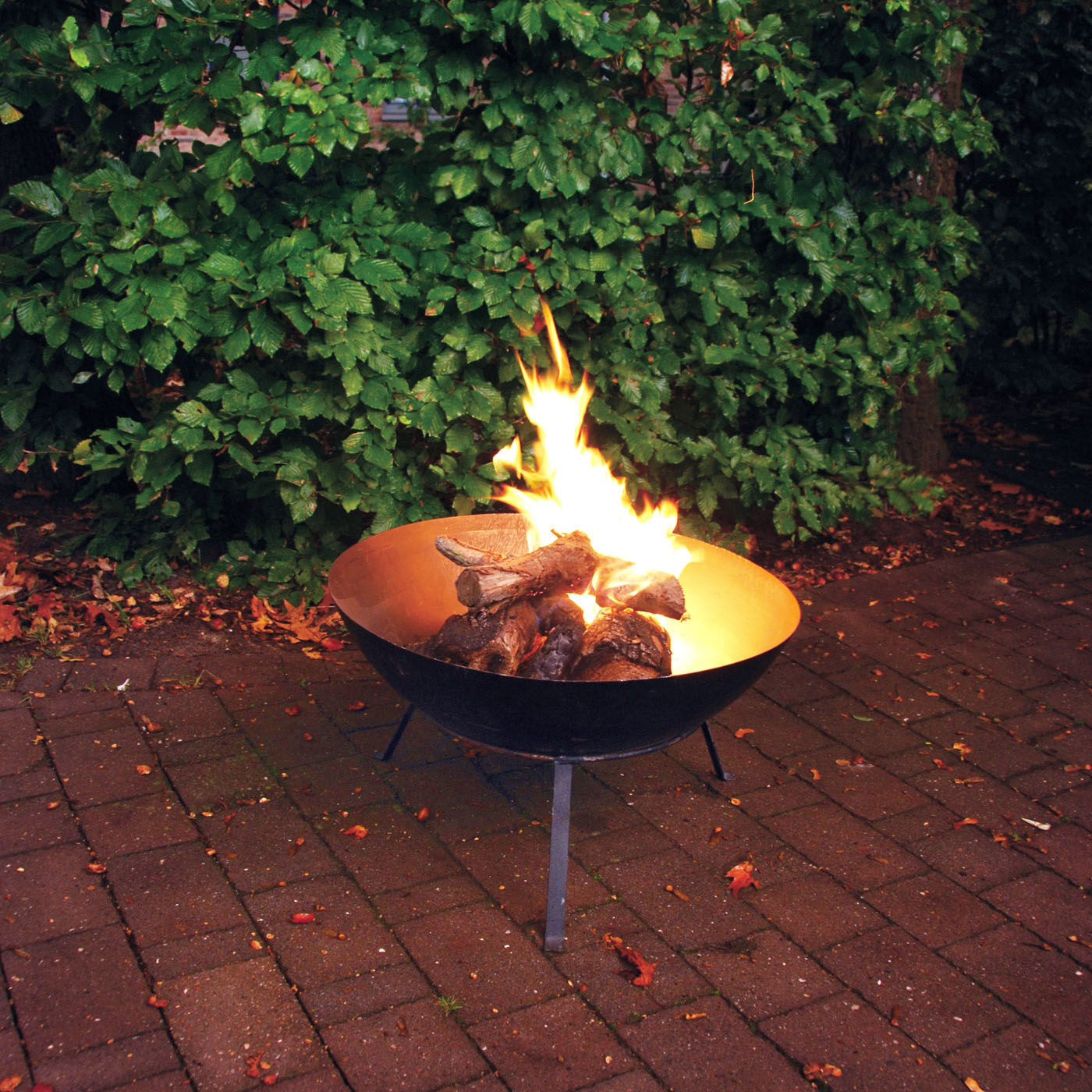 Esschert Fancy Flames Op voet - Vuurschaal - Rond - Zwart - Metaal