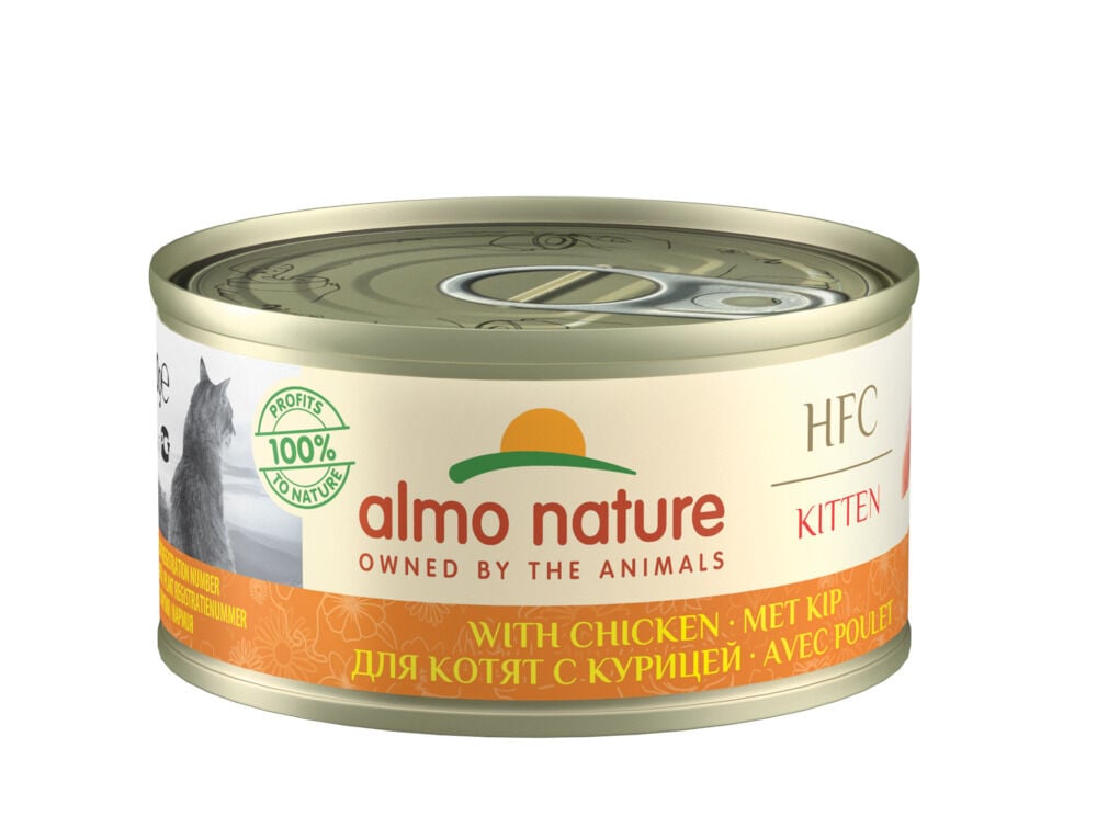 Almo Nature HFC Kitten - Kattenvoer - 70 Gram - kip Almo Nature HFC Kitten - Kattenvoer - 70 Gram - kip