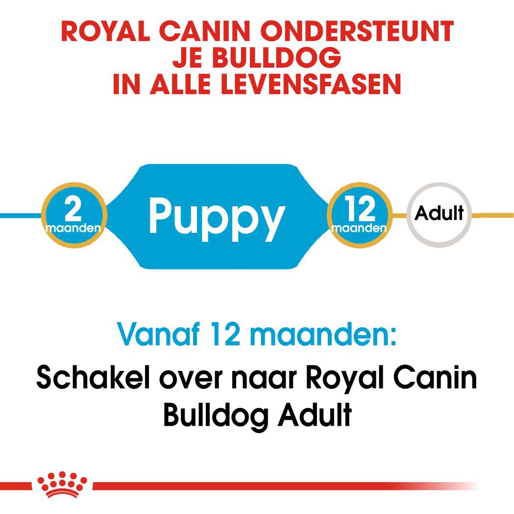 Royal Canin Bulldog Puppy - Hondenvoer - 3 Kilogram - gevogelte