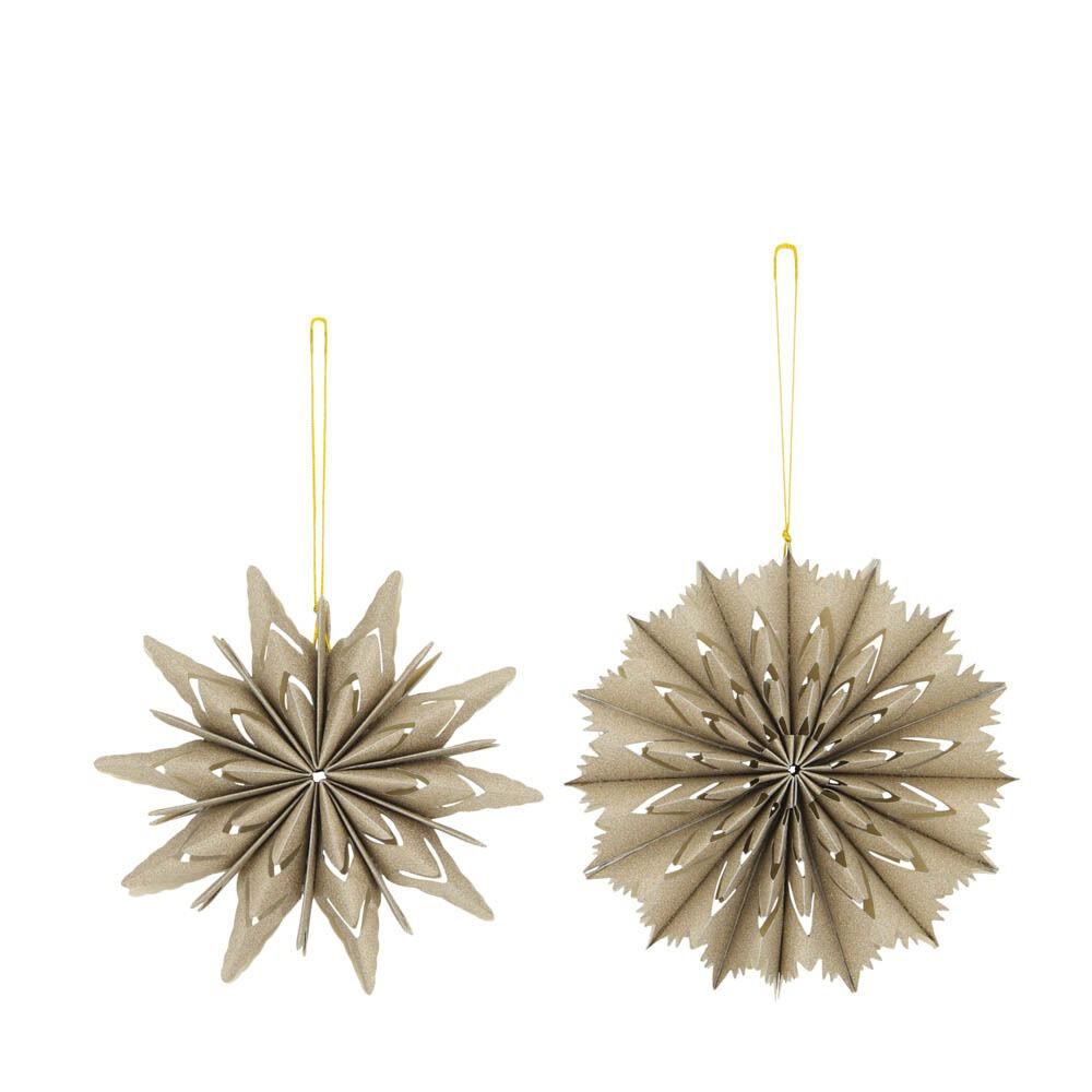 DNC - Kersthanger - Assorti - champagne - 3x15x15 cm