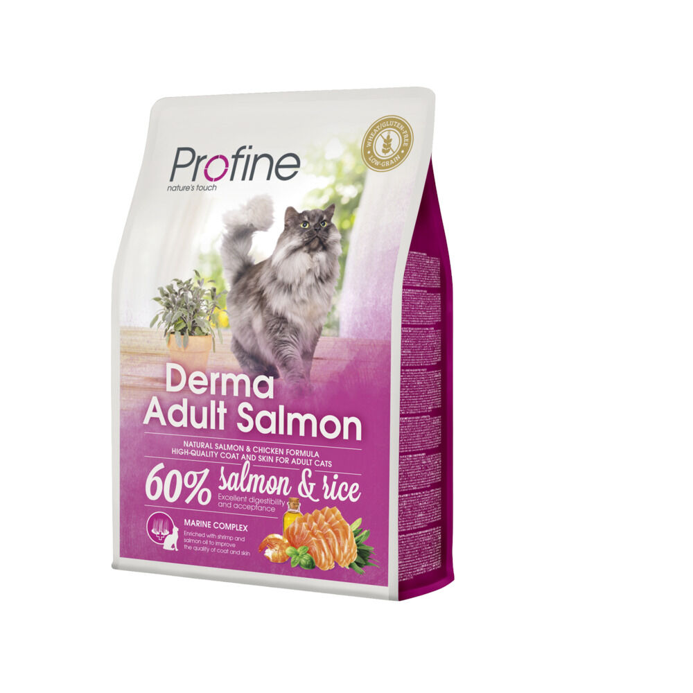Profine Derma Adult Salmon - Kattenvoer - 2 Kilogram - rijst, zalm Profine Derma Adult Salmon - Kattenvoer - 2 Kilogram - rijst, zalm