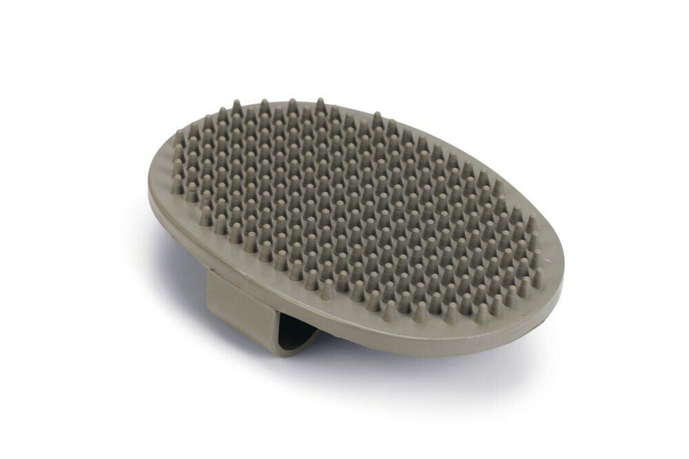 Beeztees - Massageborstel - Ovaal - Grijs Beeztees - Massageborstel - Ovaal - Grijs
