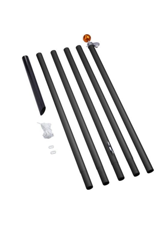 Fairybell Oct - Vlaggenmast kerstboom - 900 - Warm wit - 600 cm