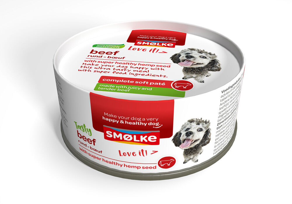 Smolke Complet Soft Paté - Hondenvoer - 125 Gram - rund Smolke Complet Soft Paté - Hondenvoer - 125 Gram - rund