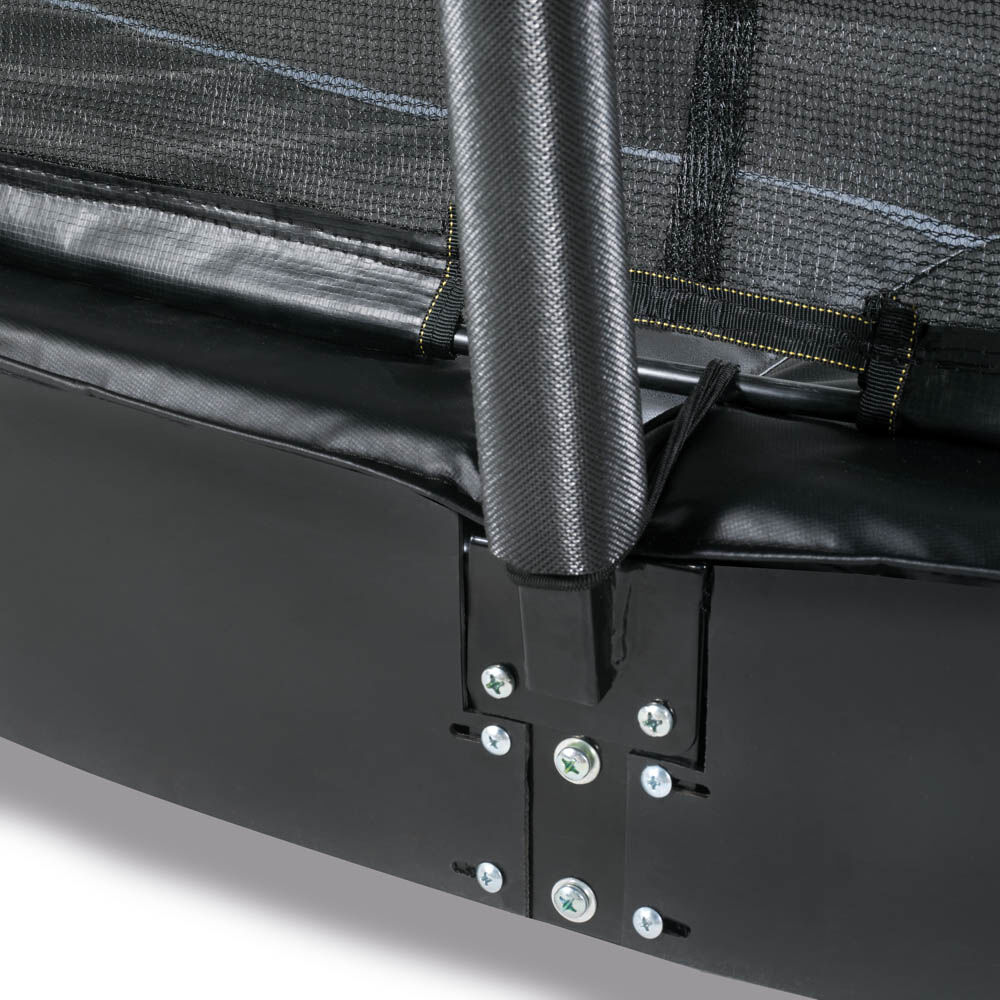 Exit Dynamic - Groundlevel trampoline - Zwart - 305x519 cm