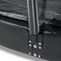 Exit Dynamic - Groundlevel trampoline - Zwart - 305x519 cm