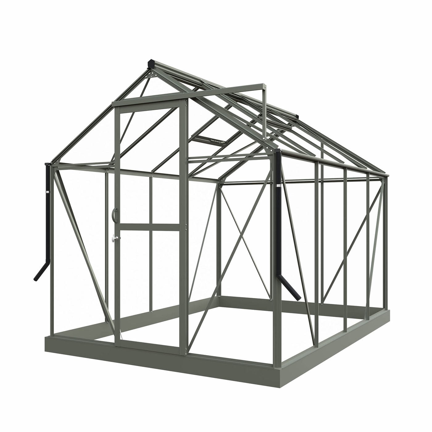 Royal Well Mary II - Tuinkas - Groengrijs - 241x212x291 cm - Veiligheidsglas