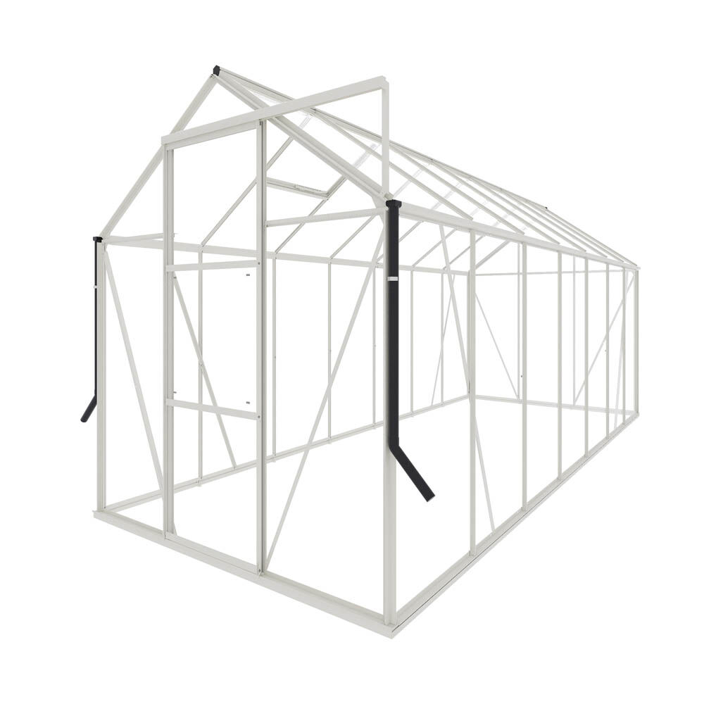 Royal Well Kate V - Tuinkas - Wit - 217x192x436 cm - Veiligheidsglas