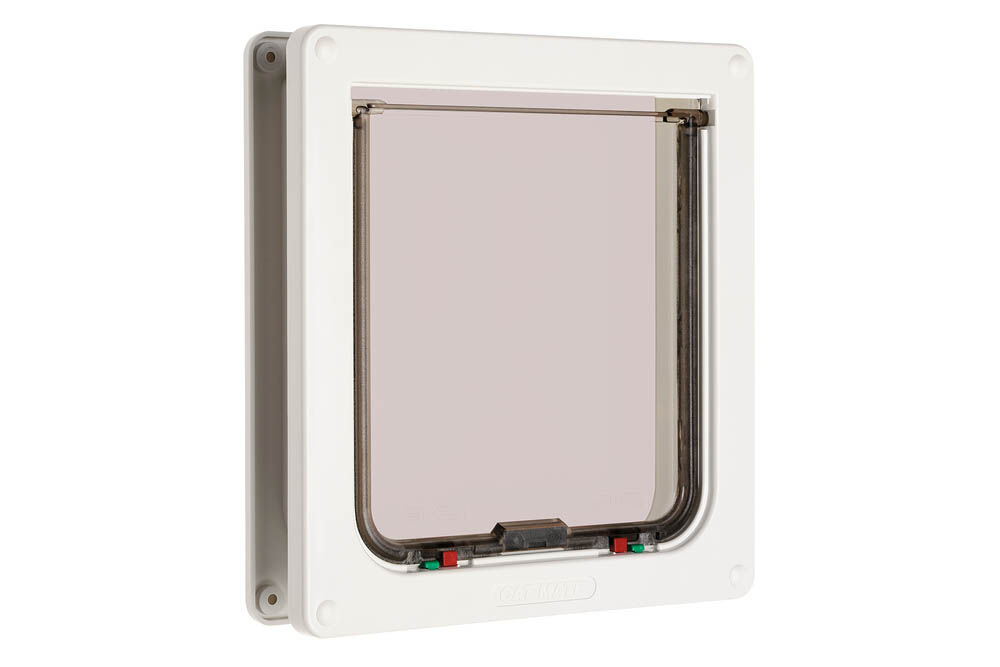 Closer Pets 221 Large - Kattenluik - Wit - 29.5x25x6.2 cm