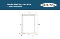 Glorenza Olivia - Kattenren - Antraciet - 187x190x139 cm
