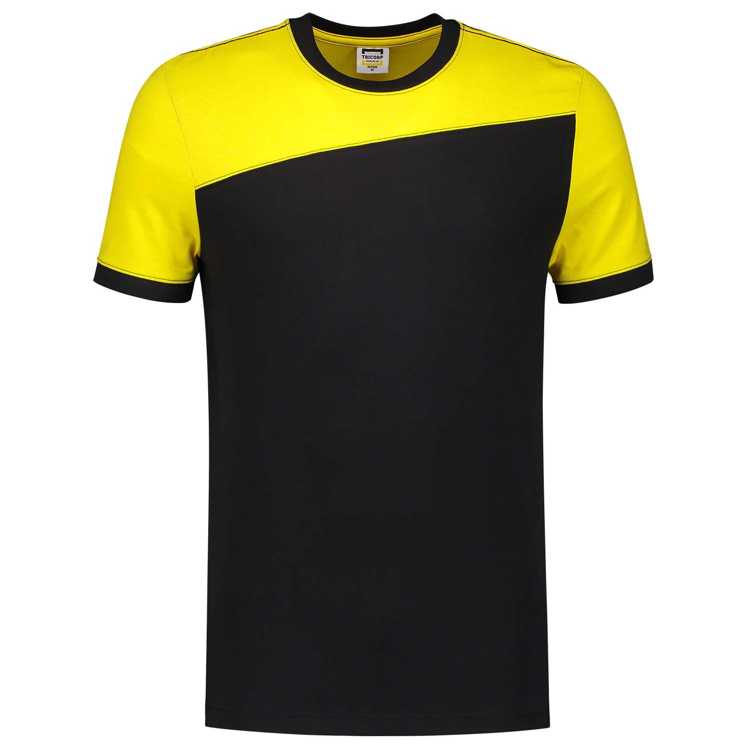Tricorp Bicolor 102006 - T-shirt - Zwart/Geel - 3XL Tricorp Bicolor 102006 - T-shirt - Zwart/Geel - 3XL