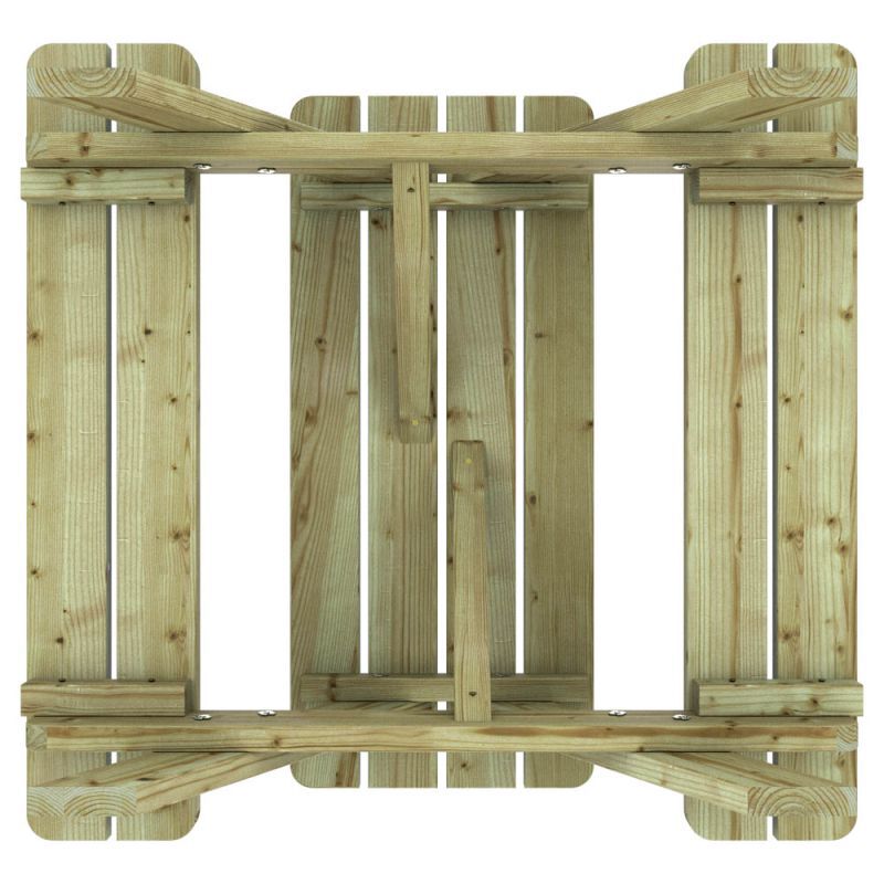 Outdoor Life Products Liv - Kinderpicknicktafel - Geel - 1x90x48 cm