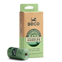 Beco geurloos - Poepzakjes met handvatten - 60 Stuks