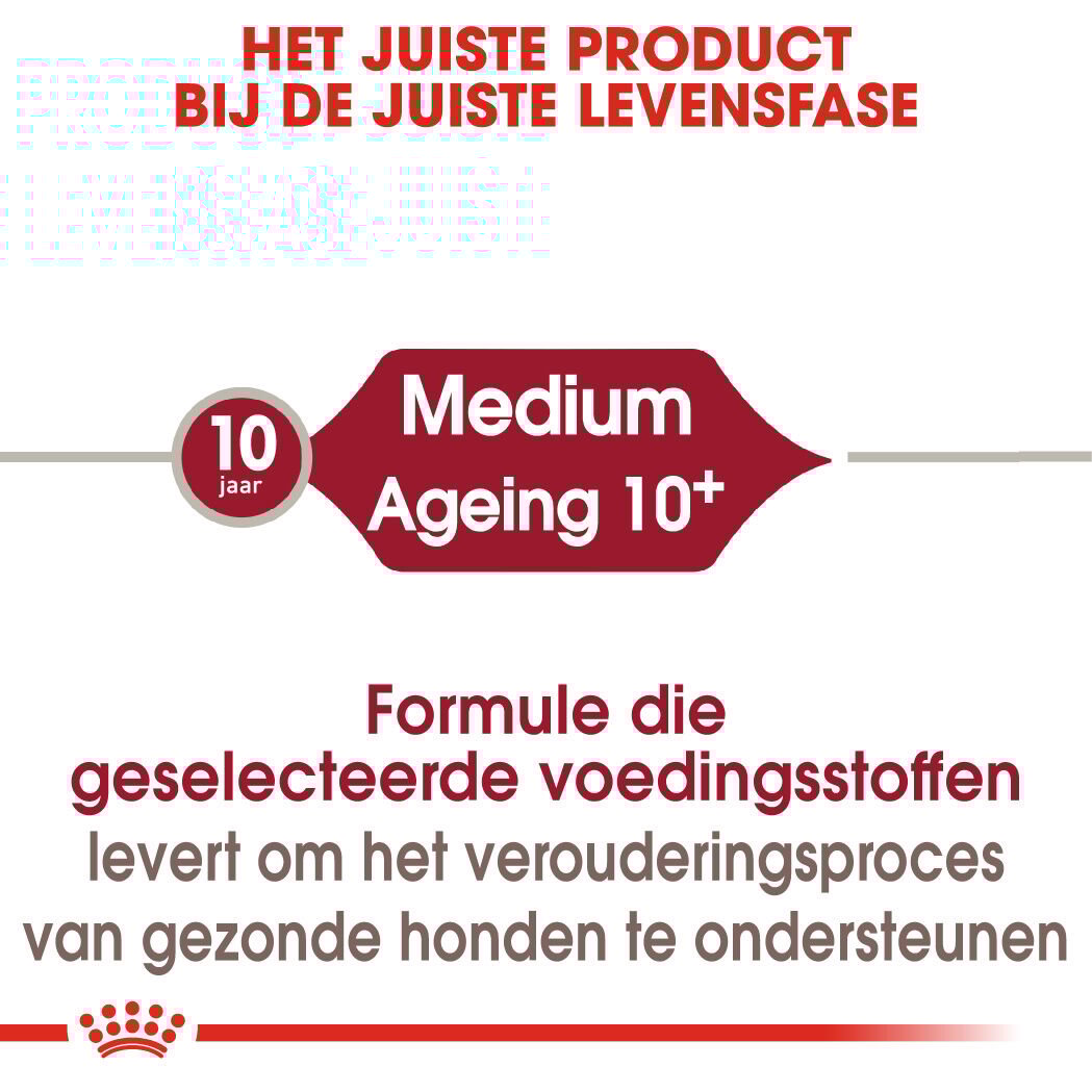 Royal Canin Medium Ageing 10+ - Hondenvoer - 3 Kilogram - gevogelte