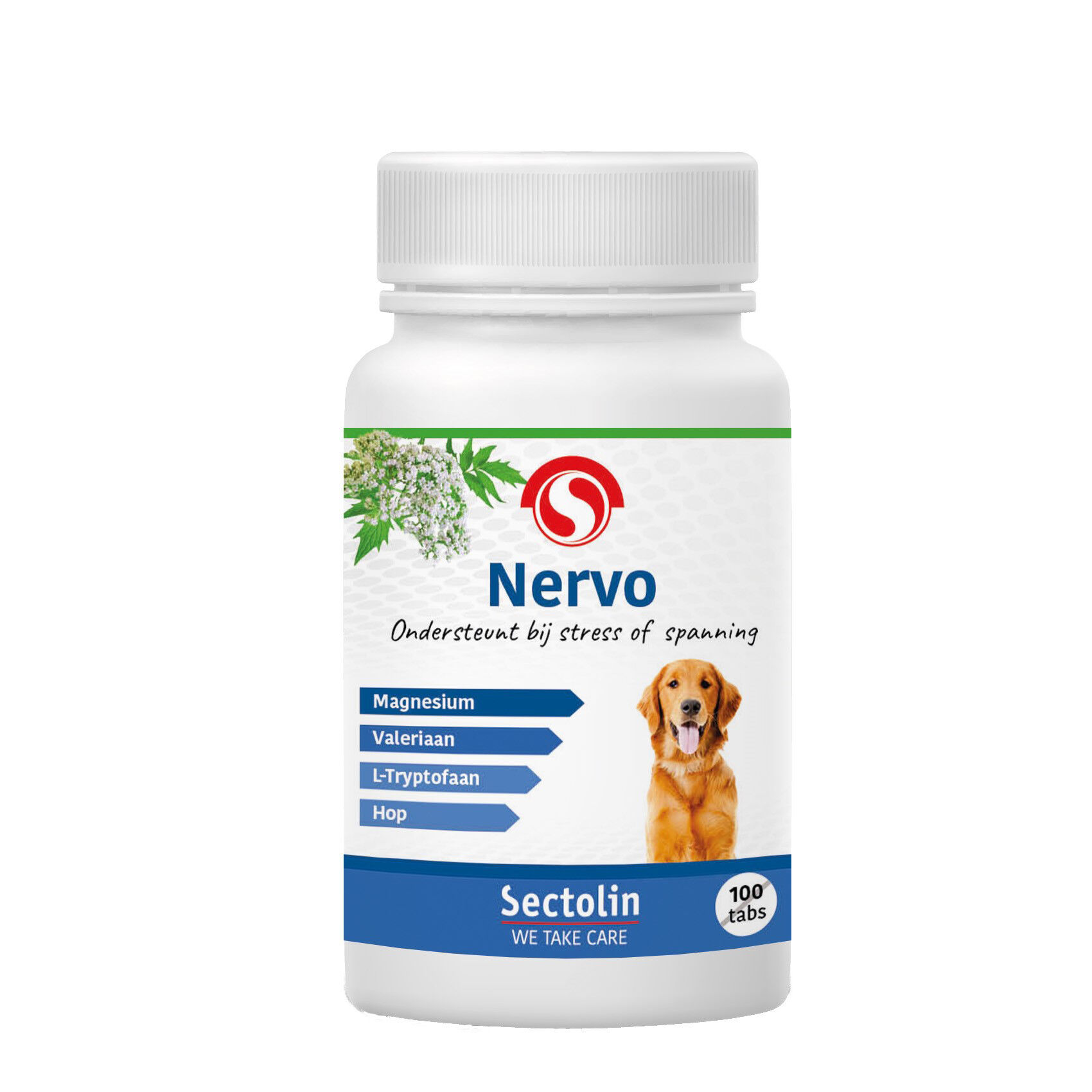 Sectolin Nervo - Kalmeringsmiddel  Hond - 100 Stuks - Pot