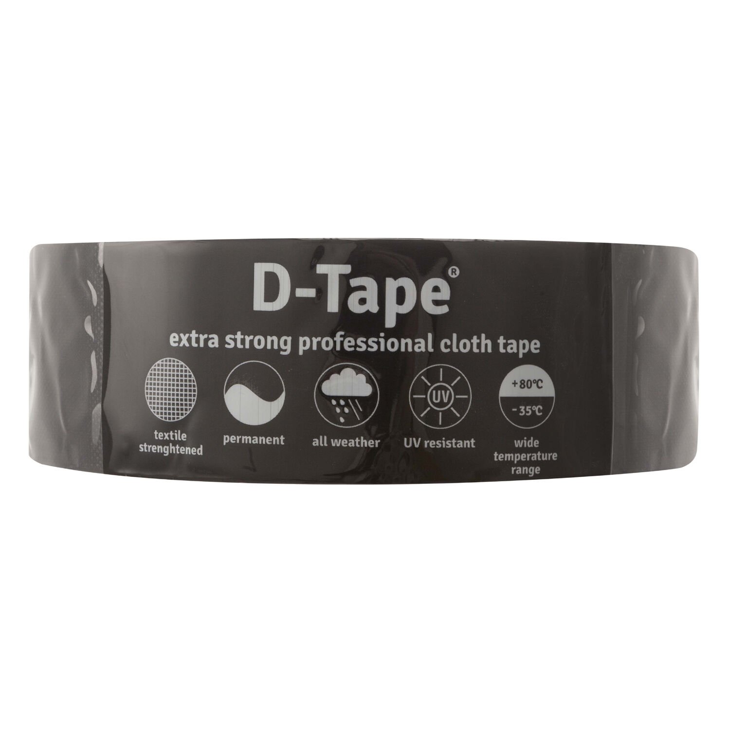 Deltafix D-tape Permanent 50mm 50m - Tape - 16x5x16 cm - Zwart - 50 cm