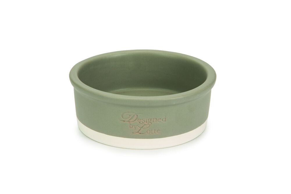 Designed by Lotte Keramiek Joa - Voer en drinkbak - Grijs - 16 cm Designed by Lotte Keramiek Joa - Voer en drinkbak - Grijs - 16 cm