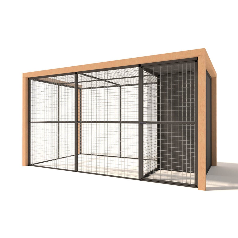 Glorenza Noor - Kattenren - Antraciet - 187x190x345 cm Glorenza Noor - Kattenren - Antraciet - 187x190x345 cm