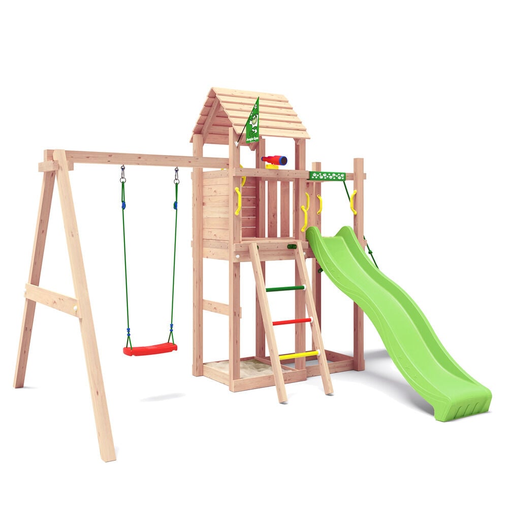 Jungle Gym Namsos Grenen - Speeltoestel - Licht groen - Grenenhout Jungle Gym Namsos Grenen - Speeltoestel - Licht groen - Grenenhout