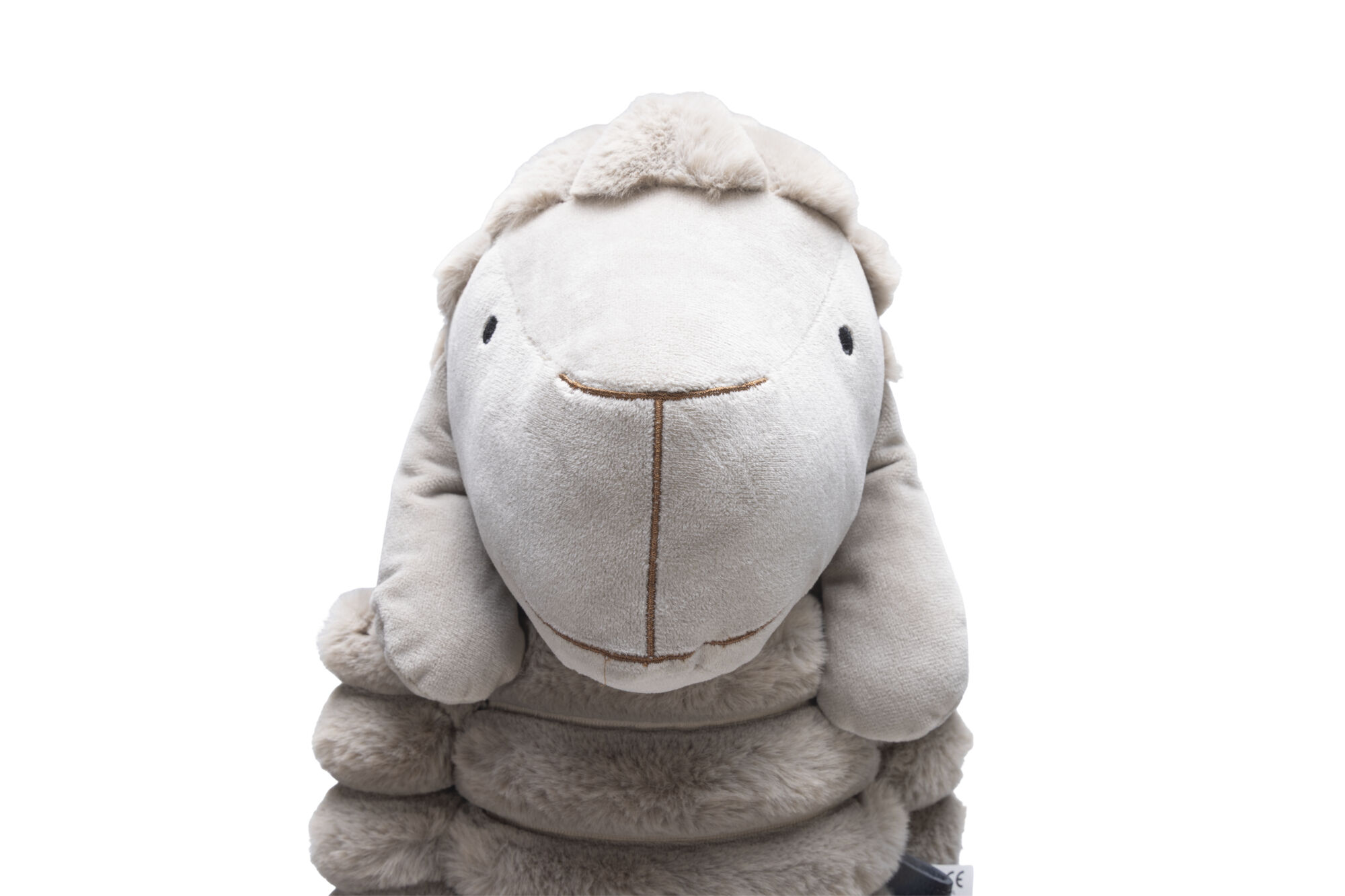 Designed by Lotte Reza Hang Schaap - Pluche Knuffel - Hondenspeelgoed - Beige - 18x80x15 cm