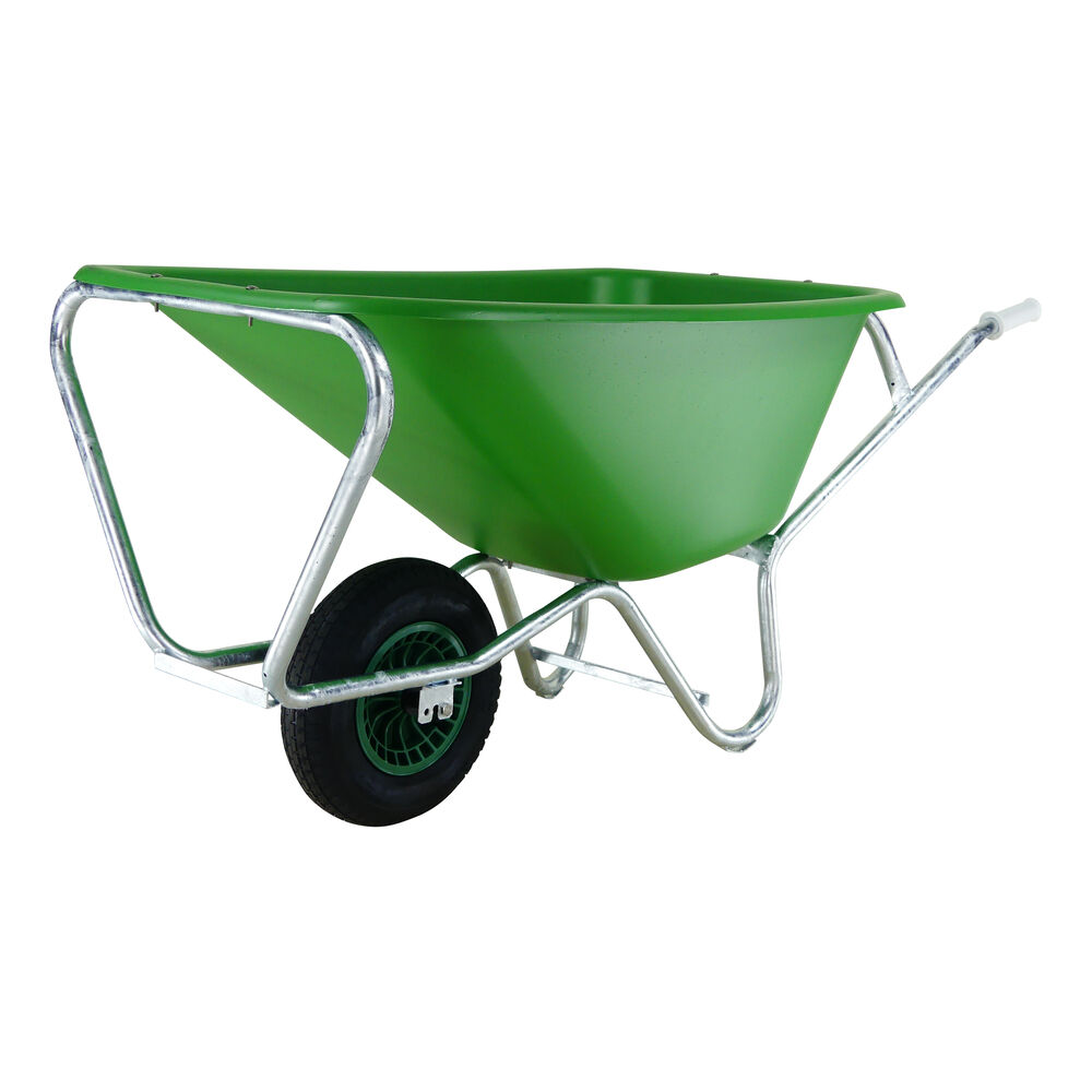 Altrad Fort F&S 165 Farm & Stable - Kruiwagen - Groen - 165 liter - 20 cm