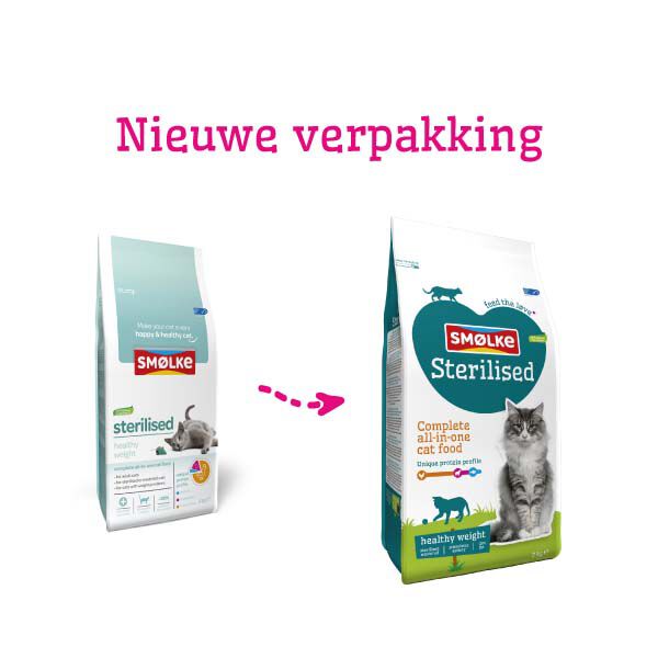 Smölke Sterilised - Kattenvoer - 2 Kilogram - vis, lam, kip
