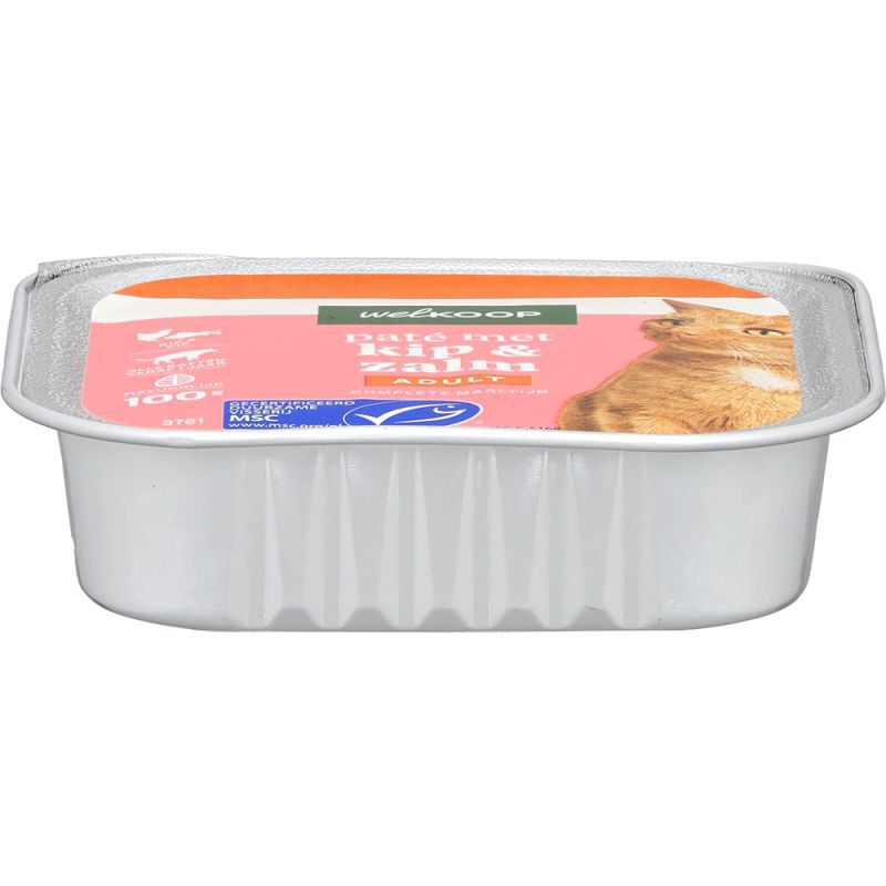 Welkoop Pate - Kattenvoer - 100 Gram - zalm