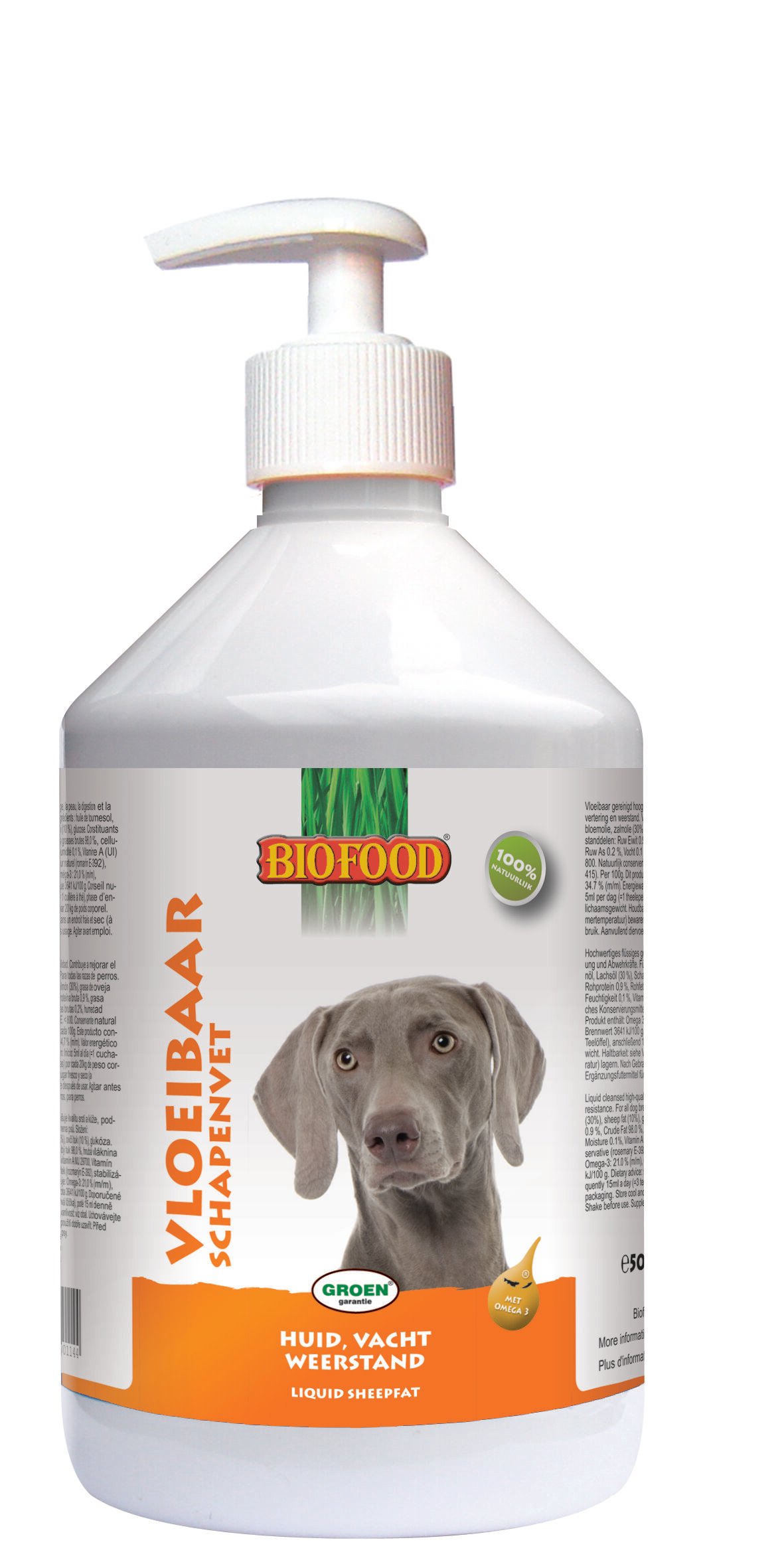 BF Petfood schapenvet vloeibaar met zalmolie