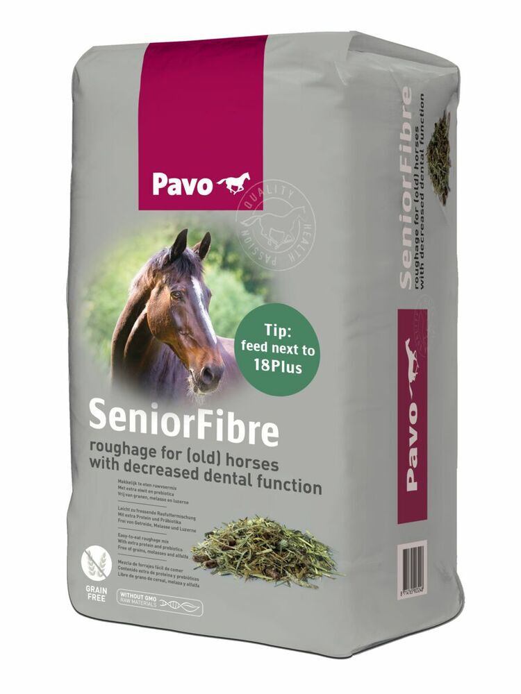 Pavo SeniorFibre - Specialiteit - 12 Kilogram - Zak