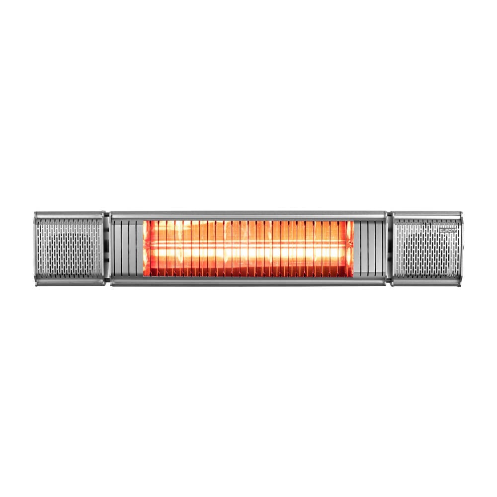 Eurom Heat and beat - Hangende terrasverwarmer - Grijs - 2000 W Eurom Heat and beat - Hangende terrasverwarmer - Grijs - 2000 W