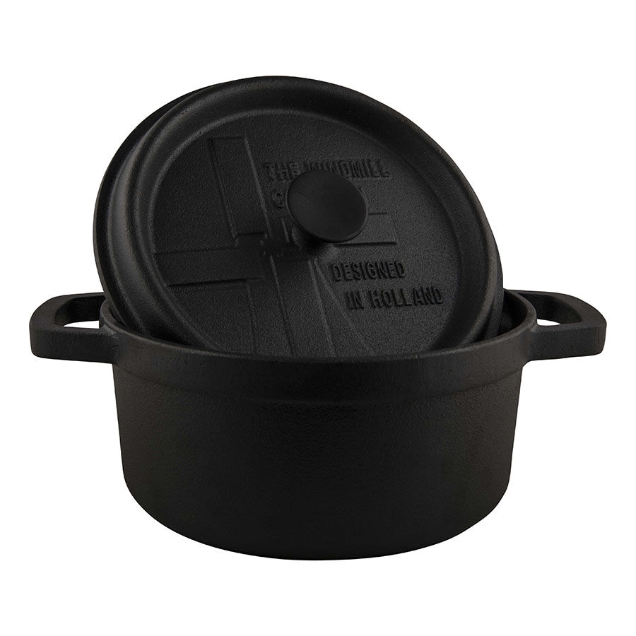 The Windmill Cast Iron BBQ Pan S 2L - Zwart - Small The Windmill Cast Iron BBQ Pan S 2L - Zwart - Small