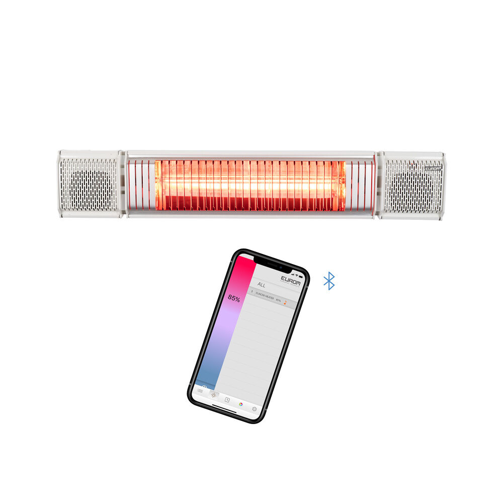 Eurom Heat and Beat - Terrasverwarmer - Wit - 2000 W