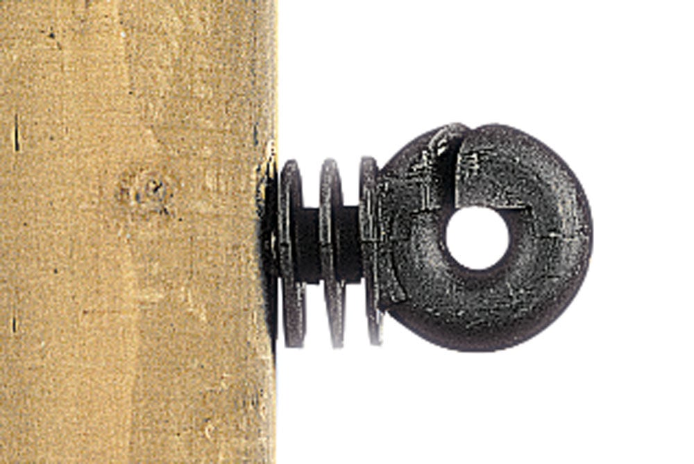 Gallagher Schroefisolator BS Hout - 25.5 cm - 25 Stuks - Zwart - 18 cm Gallagher Schroefisolator BS Hout - 25.5 cm - 25 Stuks - Zwart - 18 cm