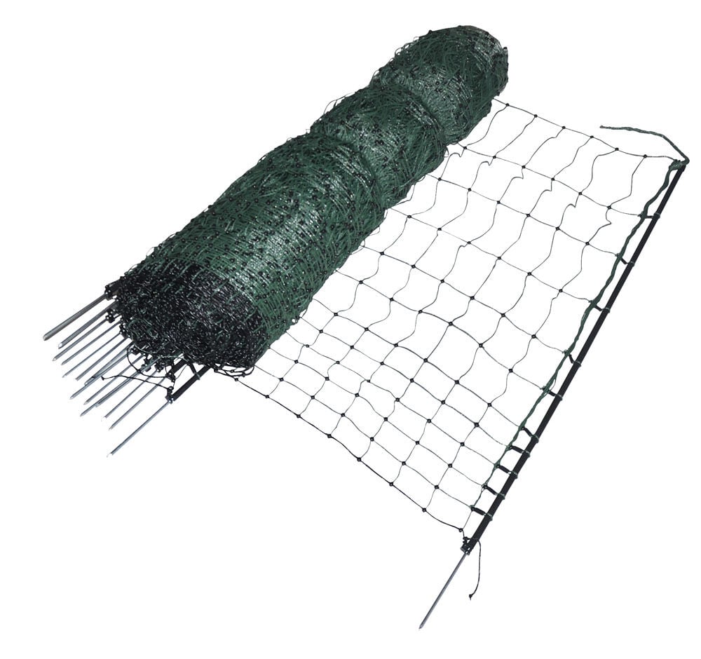 Gallagher Kippennet Enkele pen - Afrasteringsnetten - 50m - 21 cm - Groen - 130 cm - 5000 cm Gallagher Kippennet Enkele pen - Afrasteringsnetten - 50m - 21 cm - Groen - 130 cm - 5000 cm