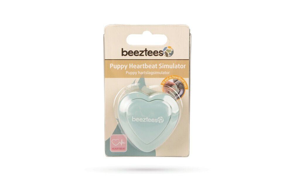 Beeztees Hartslag Simulator - Puppyspeelgoed - Groen - 12x7x2 cm