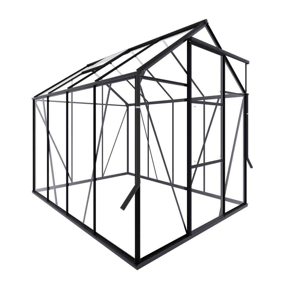 Royal Well Kate II - Tuinkas - zwart - 217x192x253 cm - Veiligheidsglas